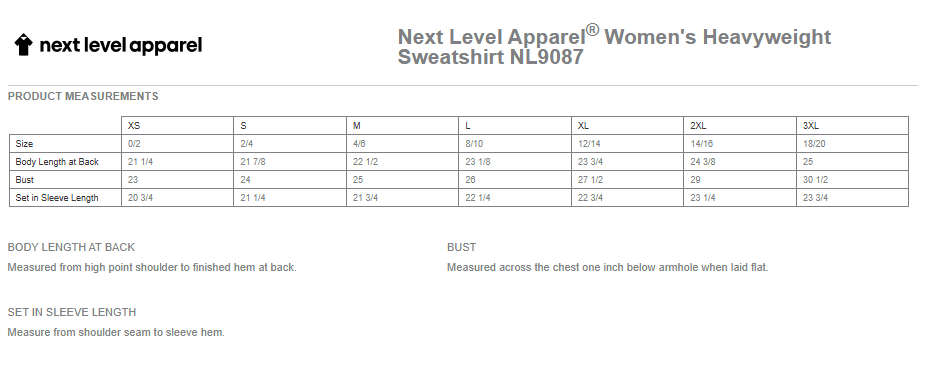 Next Level Triumph Embroidered Sweatshirt