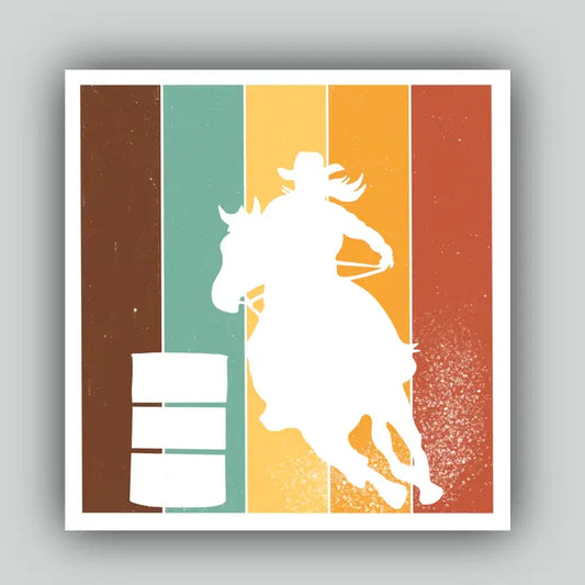 Horse Fund Designs - Barrel Racer Sticker